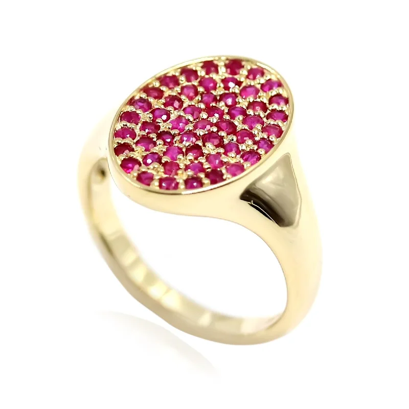 14k Yellow Gold and Ruby Ring