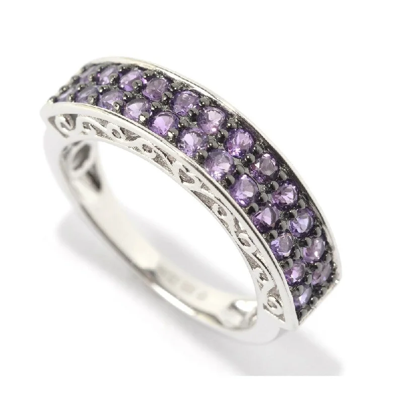 925 Sterling Silver African Amethyst Ring