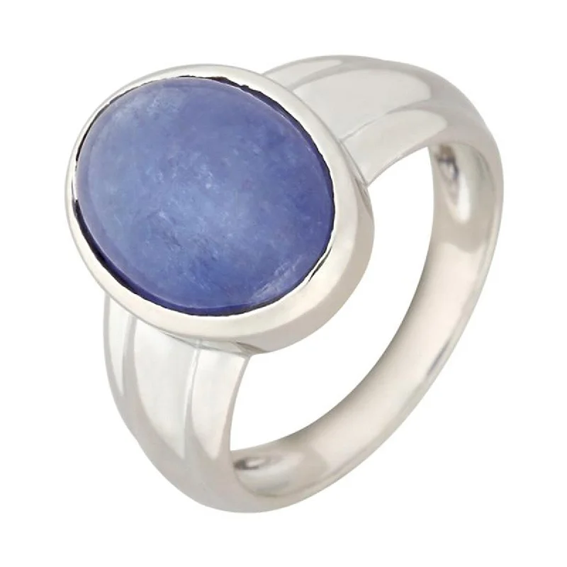 925 Sterling Silver Tanzanite Solitaire Ring