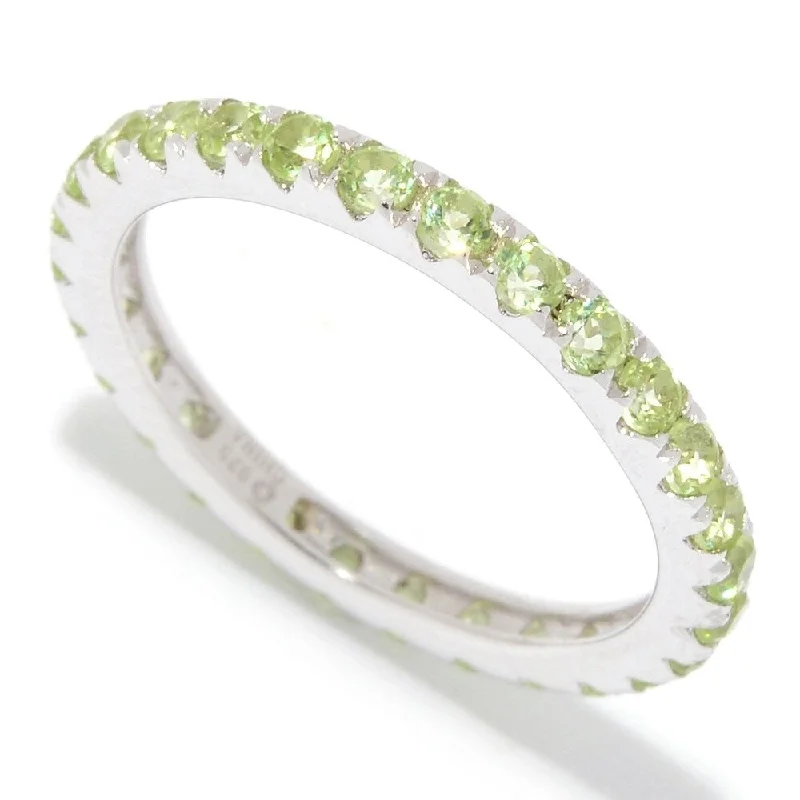 Sterling Silver Peridot Band Ring