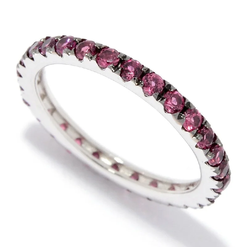 Sterling Silver Rhodolite Band Ring