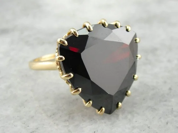 Red Garnet Cocktail Ring