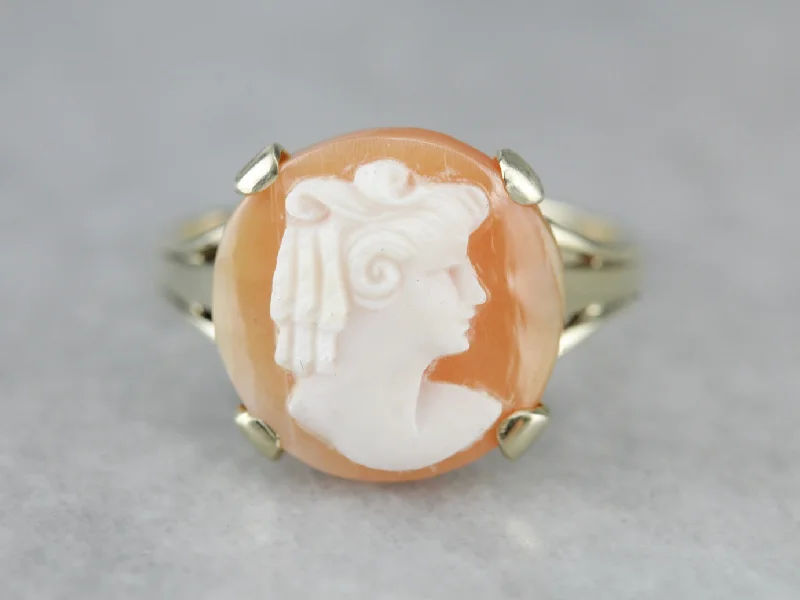 Vintage Cameo Cocktail Ring