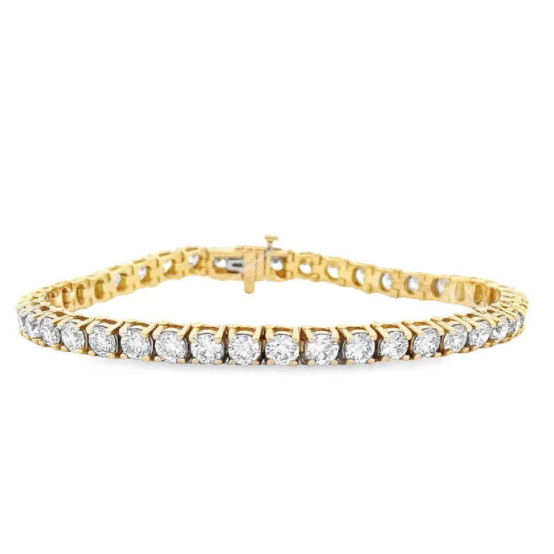 13.20 CTW Diamond Tennis Bracelet in Yellow Gold