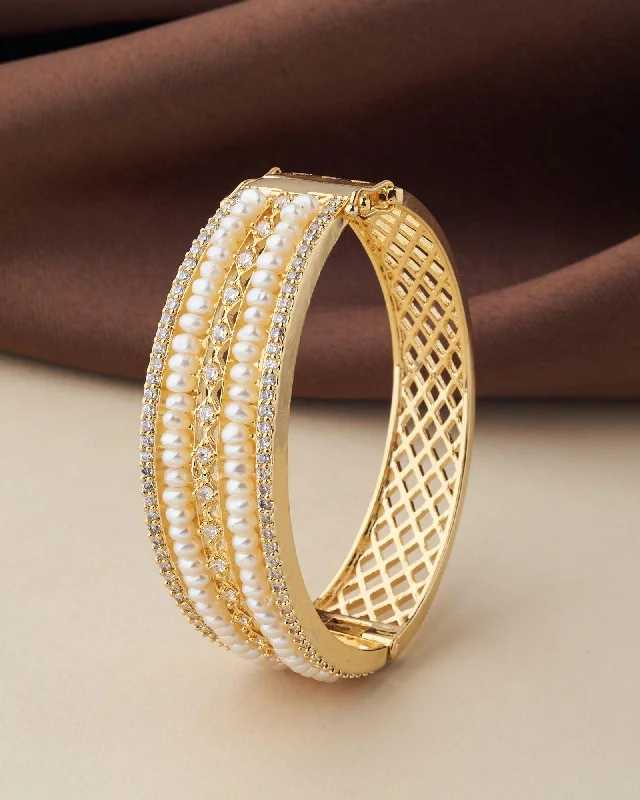 Delightful Real Pearl Bangle