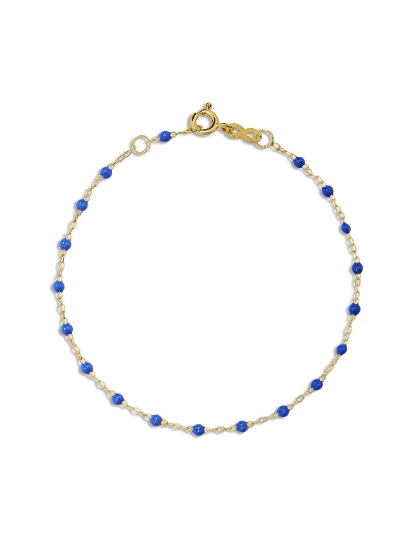 Classic Gigi Bleuet Resin Yellow Gold Bracelet