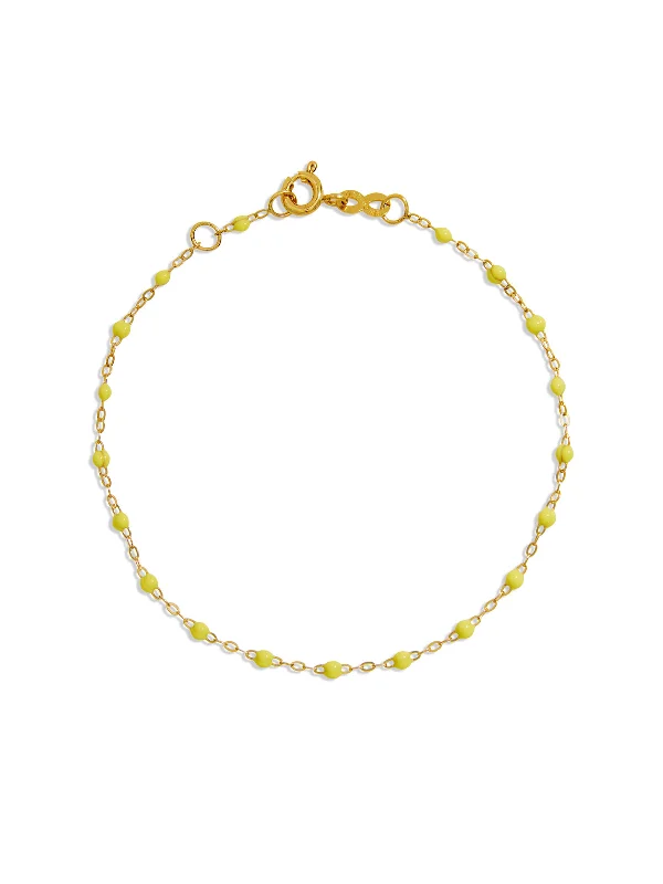 Classic Gigi Mimosa Resin Yellow Gold Bracelet