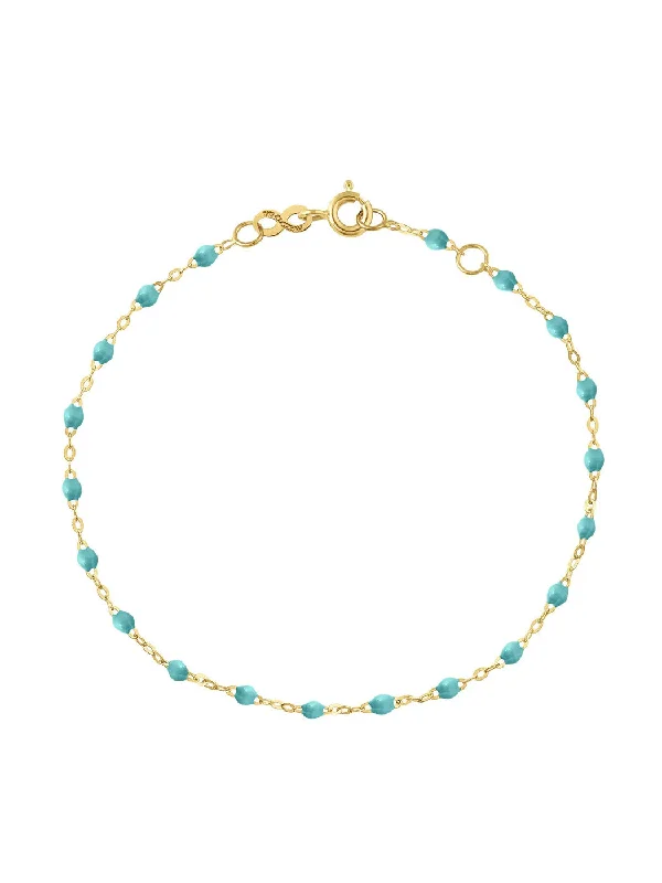 Classic Gigi Turquoise Resin Yellow Gold Bracelet