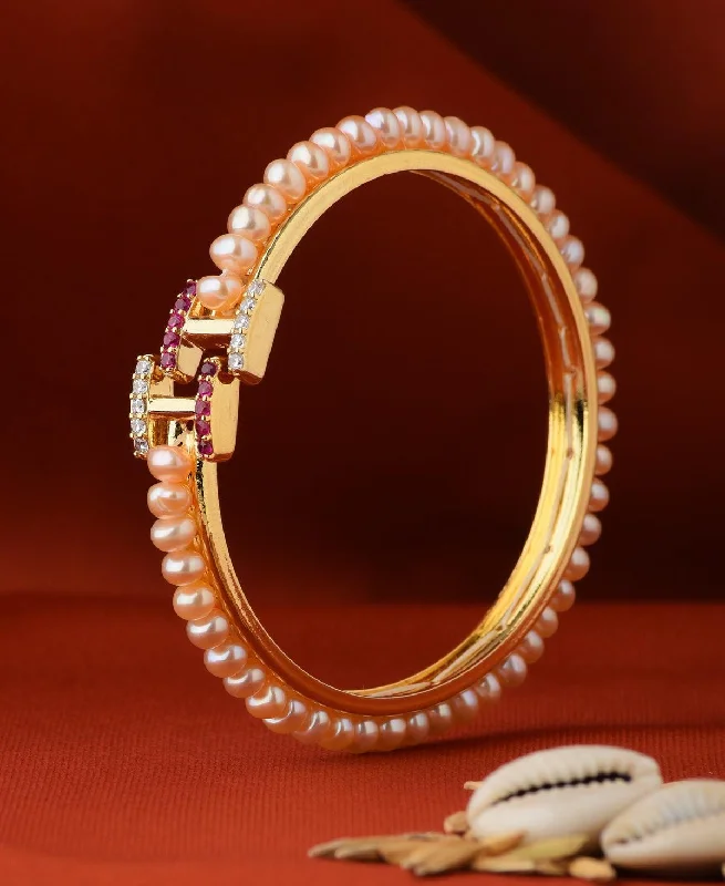 Elegant Real Pearl Bangle