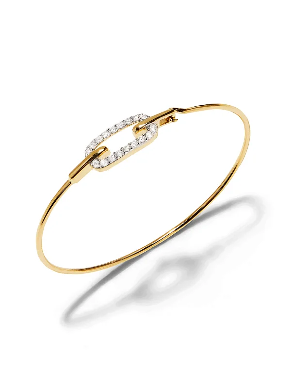 Legend Wire Yellow Gold Bangle Bracelet