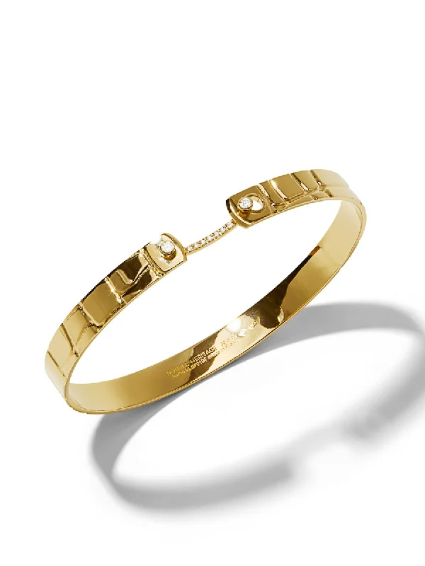 Limited Edition Croco Yellow Gold Bangle