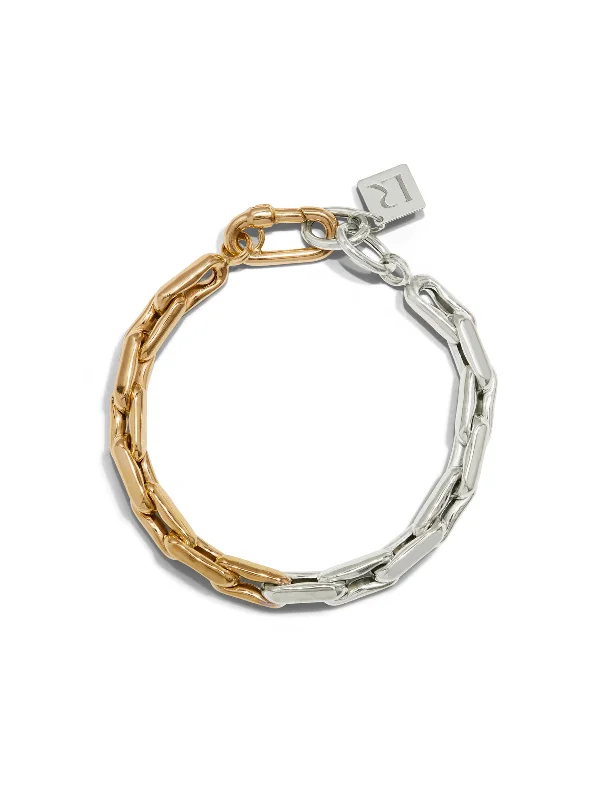 Lauren XS Link Yellow & White Gold Bracelet