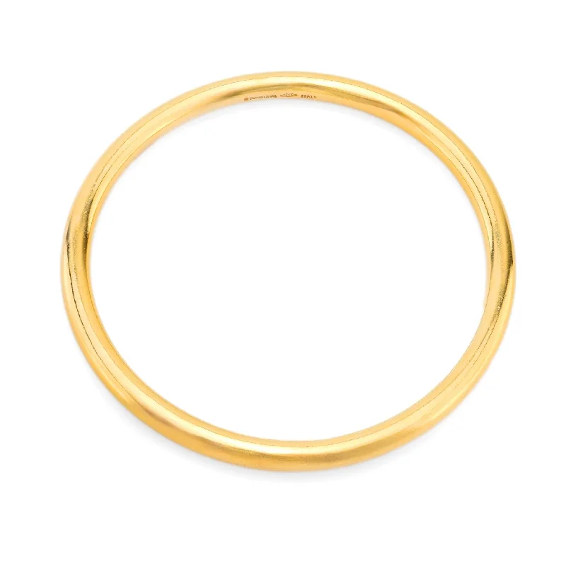 Tiffany & Co. 18k yellow gold bangle bracelet