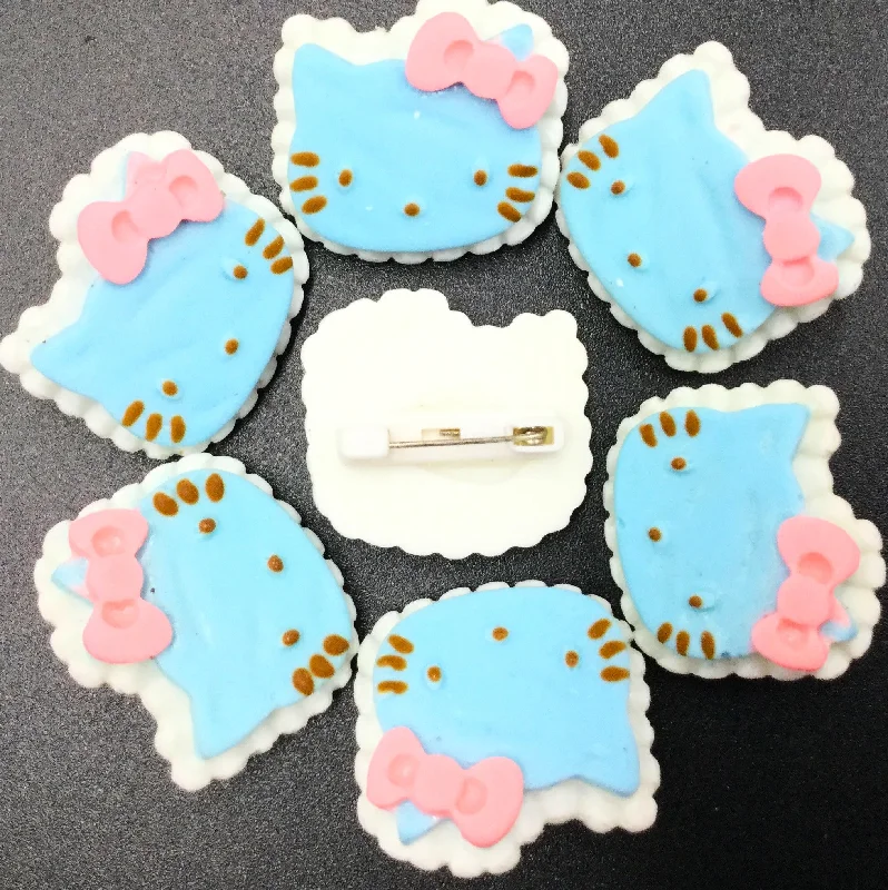 Blue Hello Kitty Badge