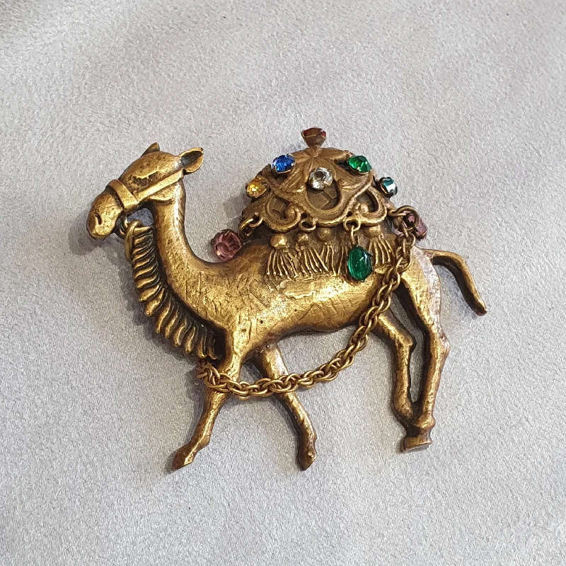 Joseff of Hollywood Vintage Camel Brooch