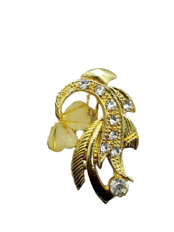 Golden Designer Brooch