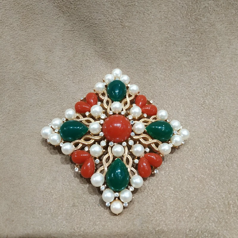 Trifari Kashmir Collection Brooch