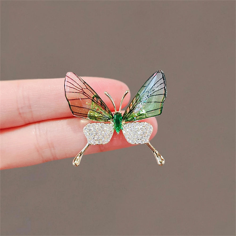 Brooches  Butterfly Shaped Elegant Women Insect Lapel Badge Pins For Suit Scarf Hat Clothes Decor Accessories