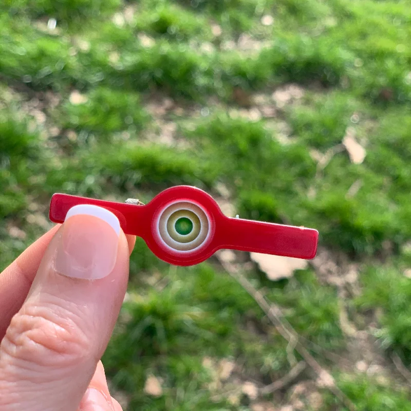 Original Lea Stein Geometric brooch with circle centre