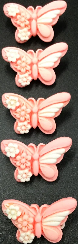 Pink Butterfly Badge