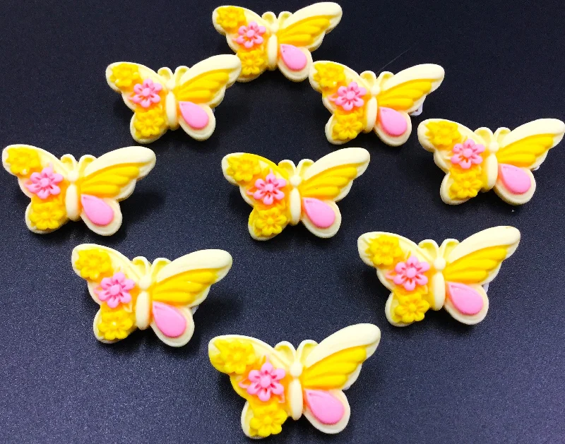 Yellow Butterfly Badge