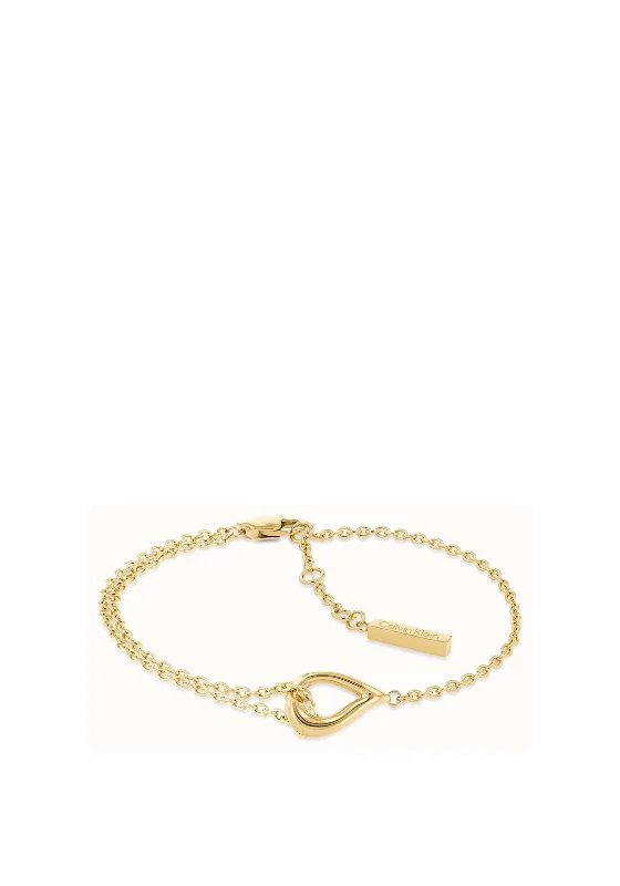 Calvin Klein Teardrop Bracelet, Gold